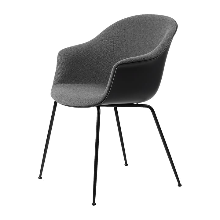 Bat Dining Chair front upholstered conic base - Hallingdal 65 n° 173-black - GUBI