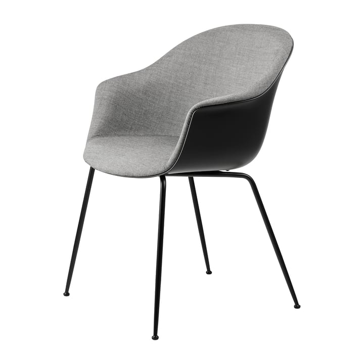 Bat Dining Chair front upholstered conic base - Remix 3 n° 152-black - GUBI