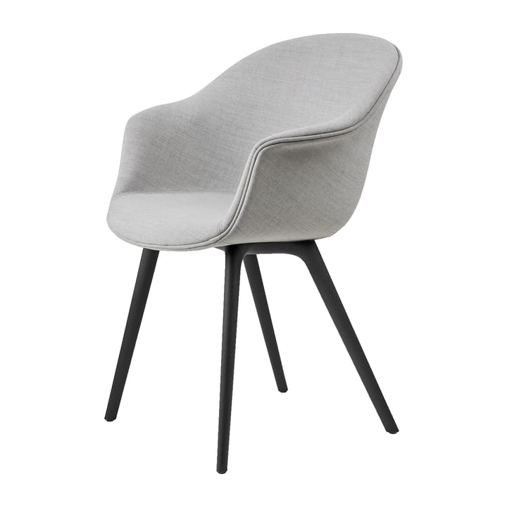 Bat Dining Chair fully upholstered plastic base - Remix 3 n° 123-black - GUBI