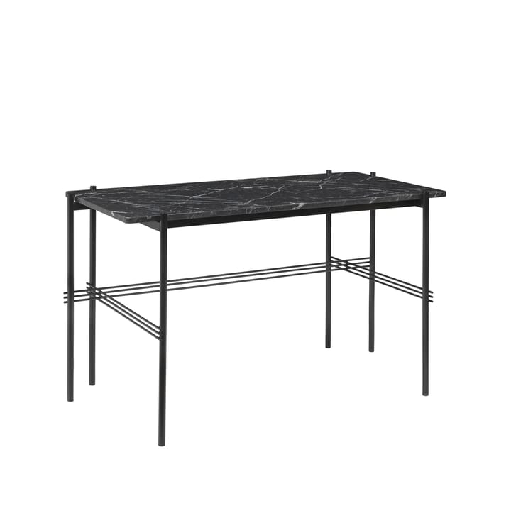 Bureau TS Desk - marble black, acier noir laqué - GUBI