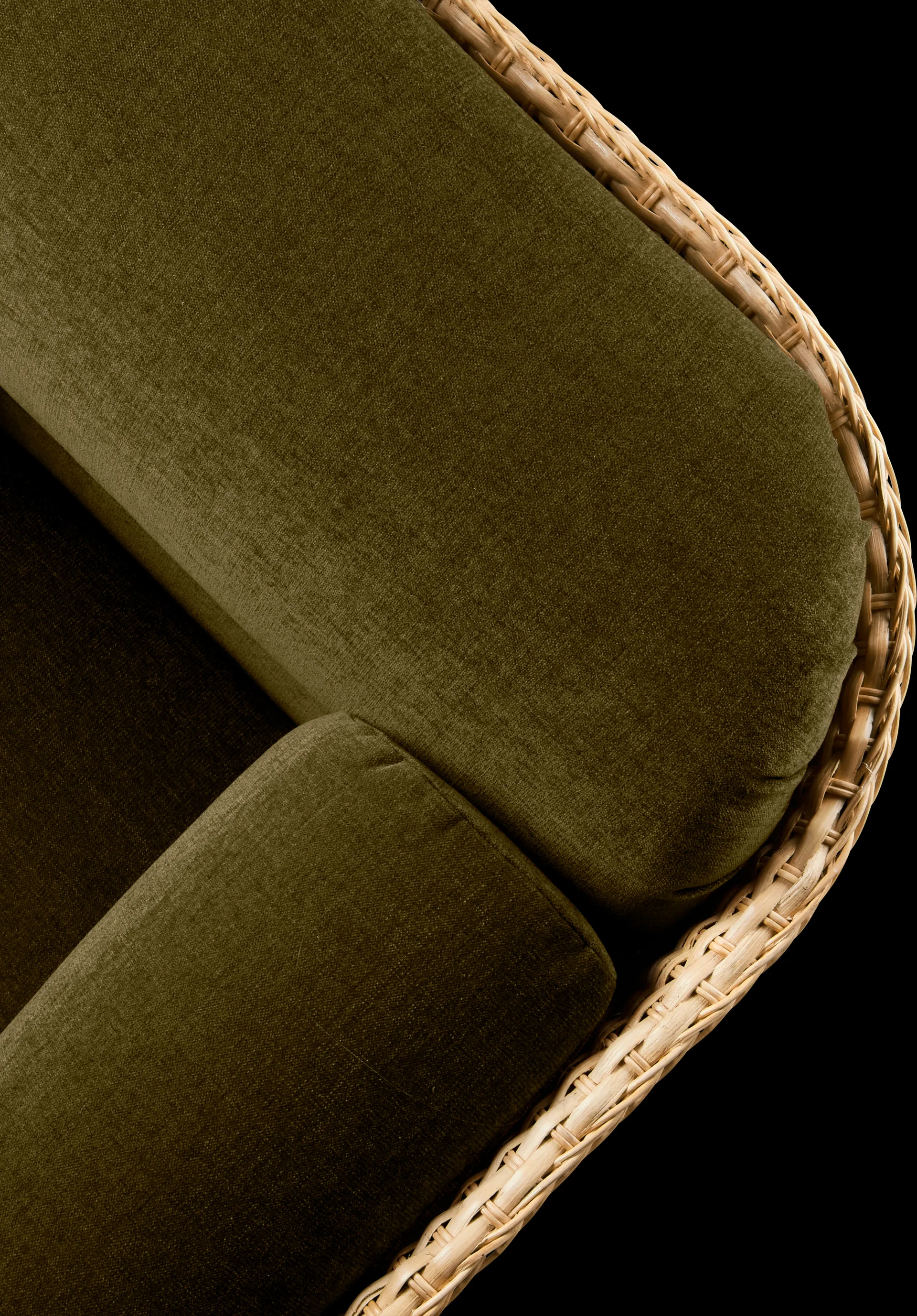 Canapé entièrement revêtu Basket 2-sits, Mumble Glamour Group 40-rotin GUBI