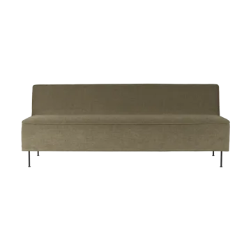 Canapé Modern Line 180x83x70 cm - Belsuede special FR 002-black - GUBI