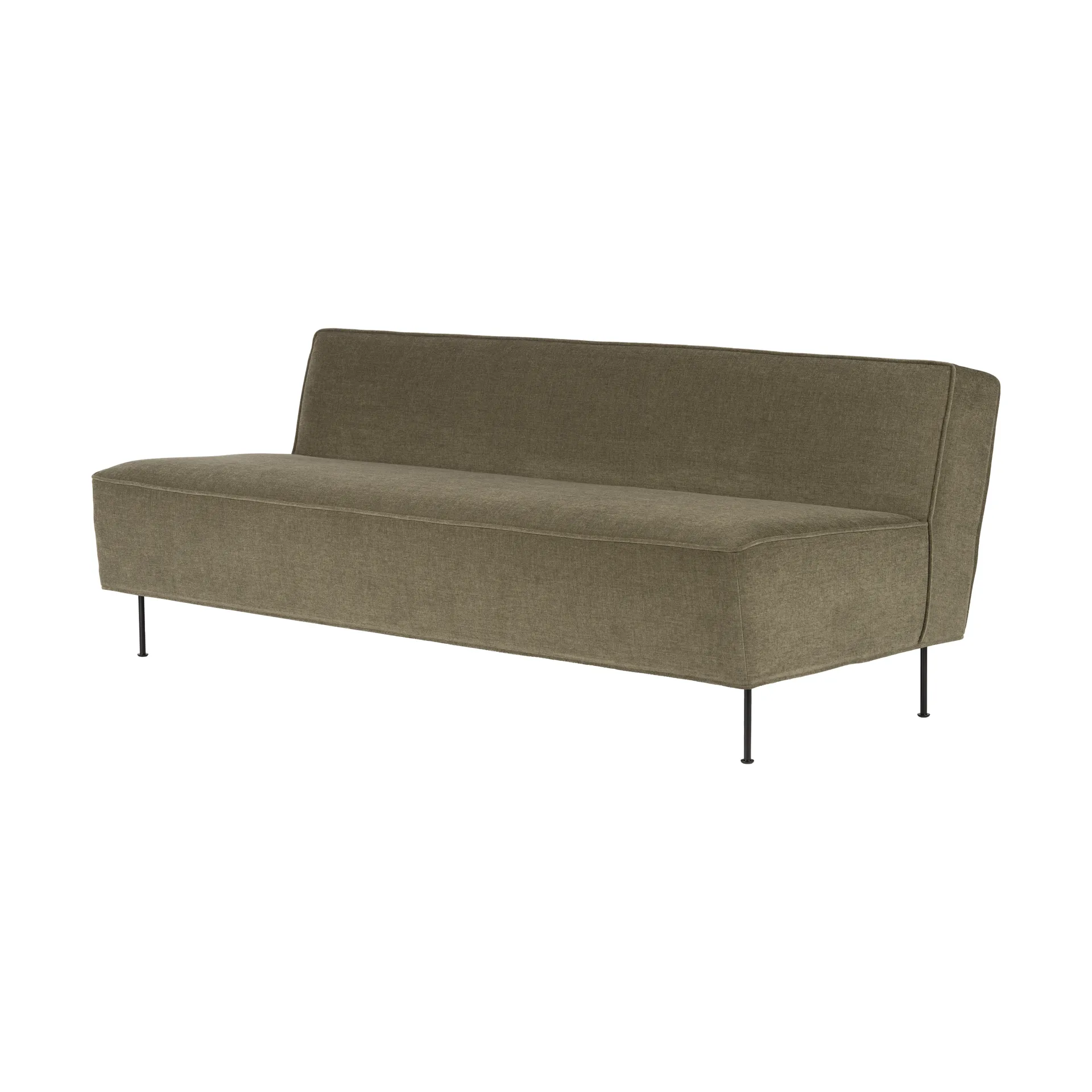 Canapé Modern Line 180x83x70 cm, Belsuede special FR 002-black GUBI
