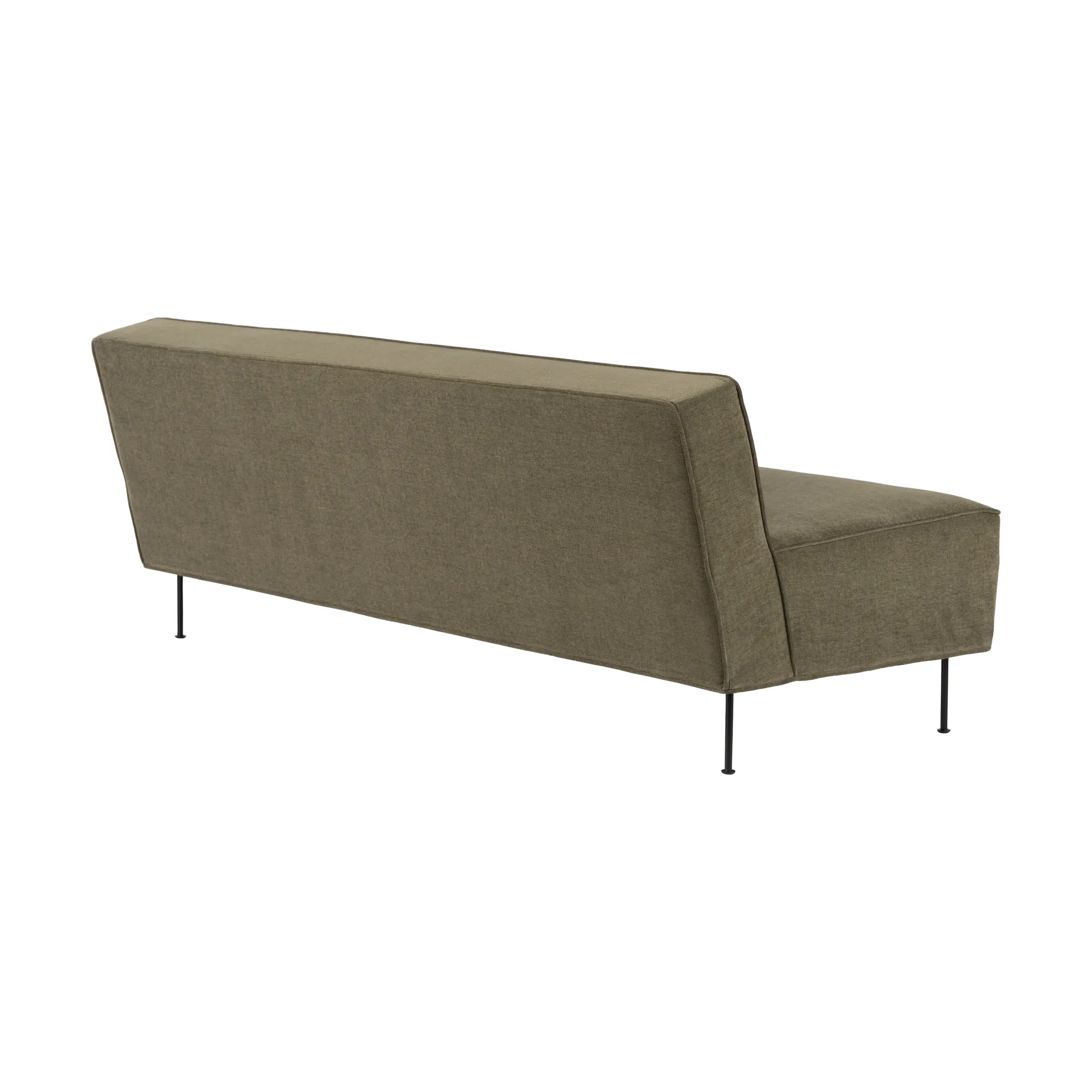 Canapé Modern Line 180x83x70 cm, Belsuede special FR 002-black GUBI