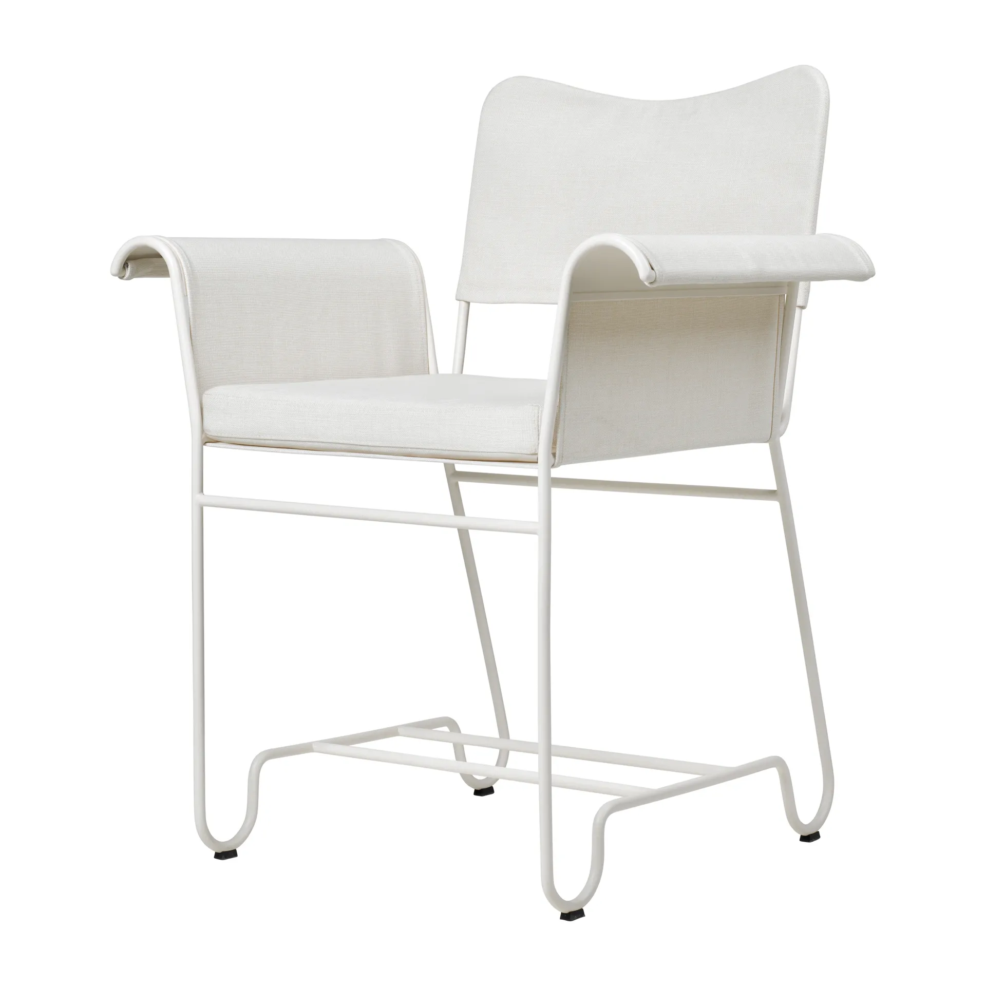 Chaise à accoudoirs Tropique, White semi matt-Leslie 06 GUBI