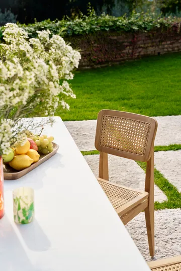 Chaise C-chair Outdoor - All french cane teck naturel - GUBI