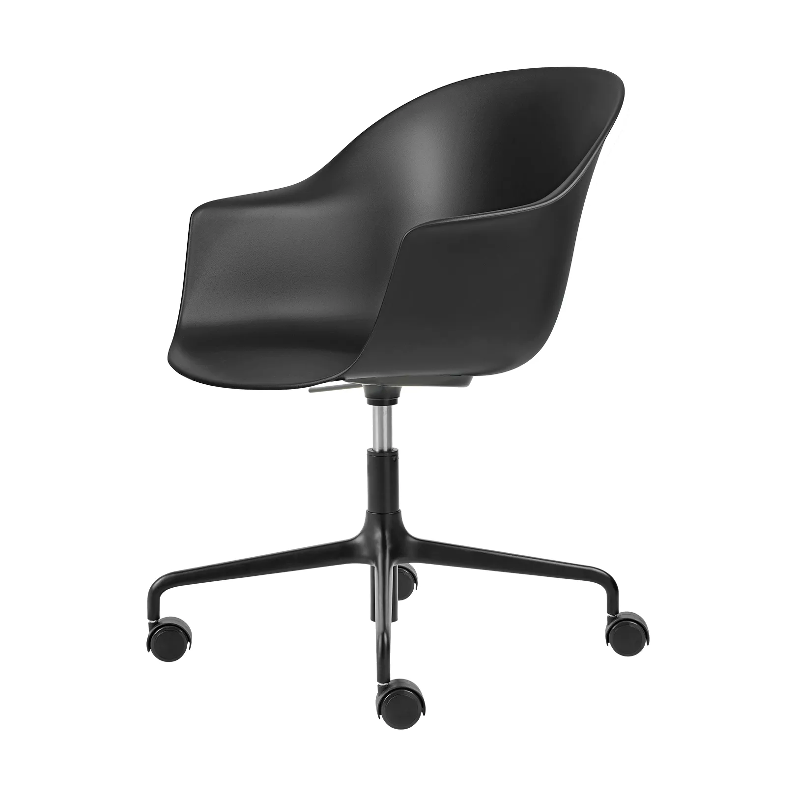 Chaise de bureau Bat Meeting Chair, Black-black GUBI