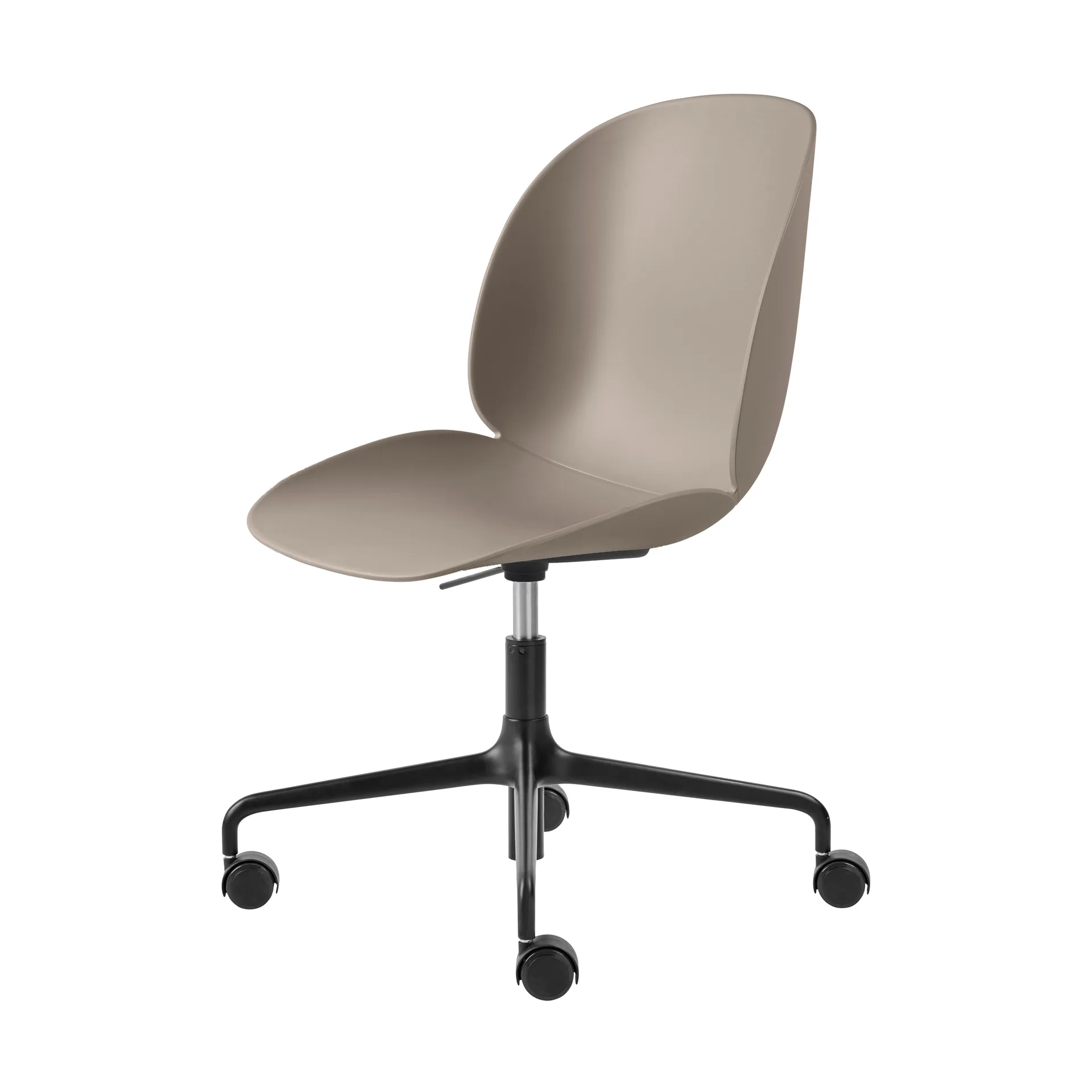 Chaise de bureau Beetle Meeting Chair, New beige-black GUBI