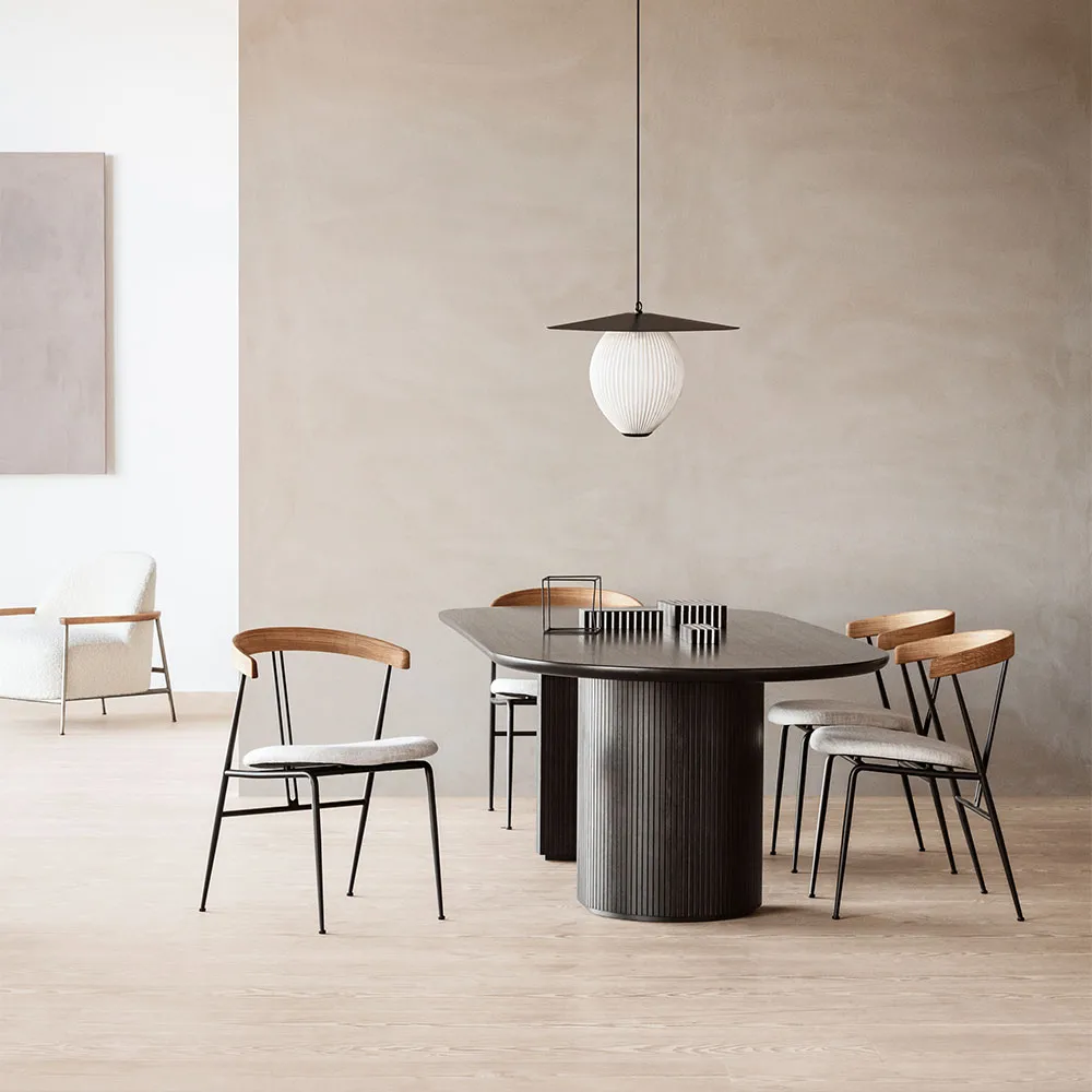 Chaise Violin, Karakorum 001 blanc-entièrement revêtu GUBI