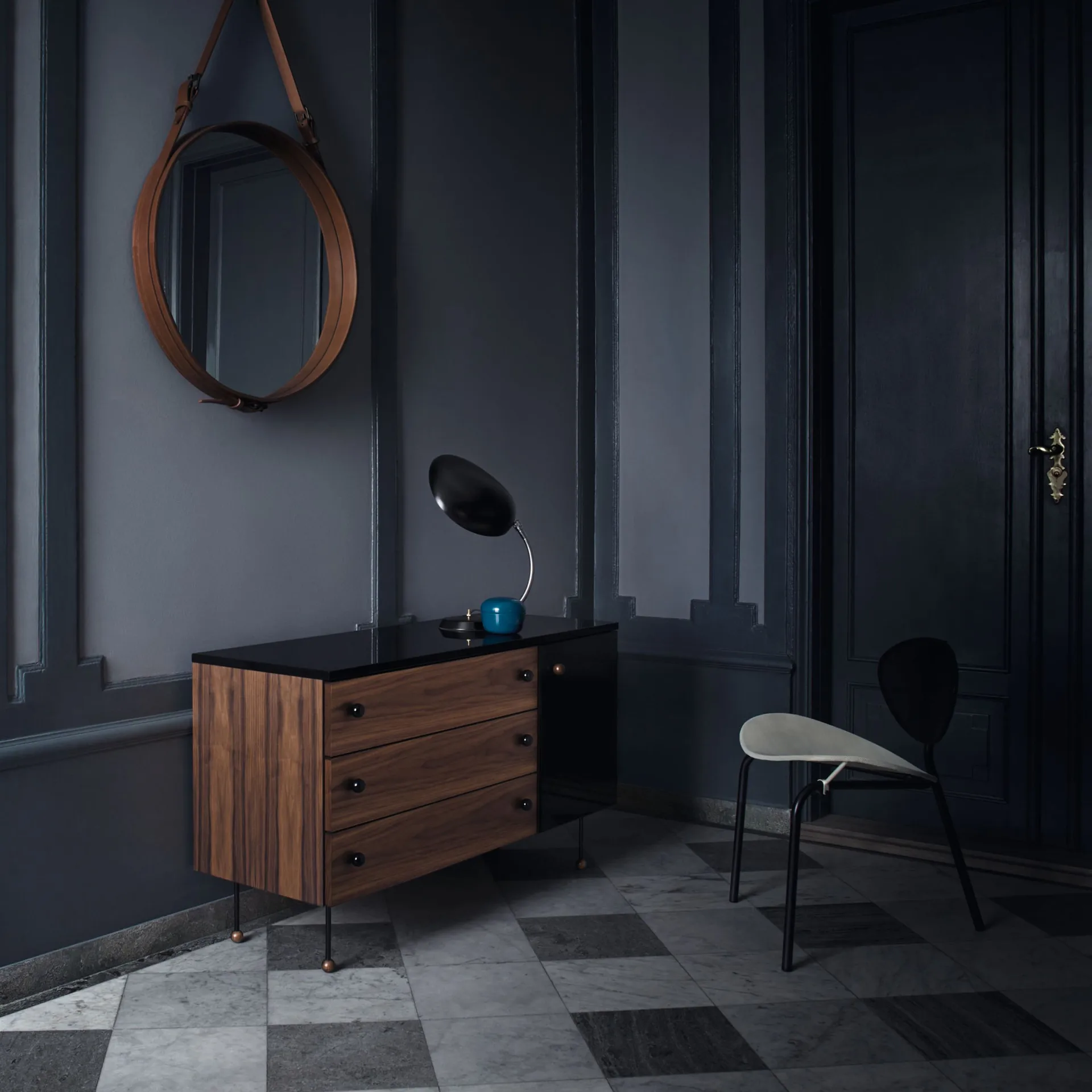 Commode 62 Dresser, american walnut, 6 tiroirs GUBI