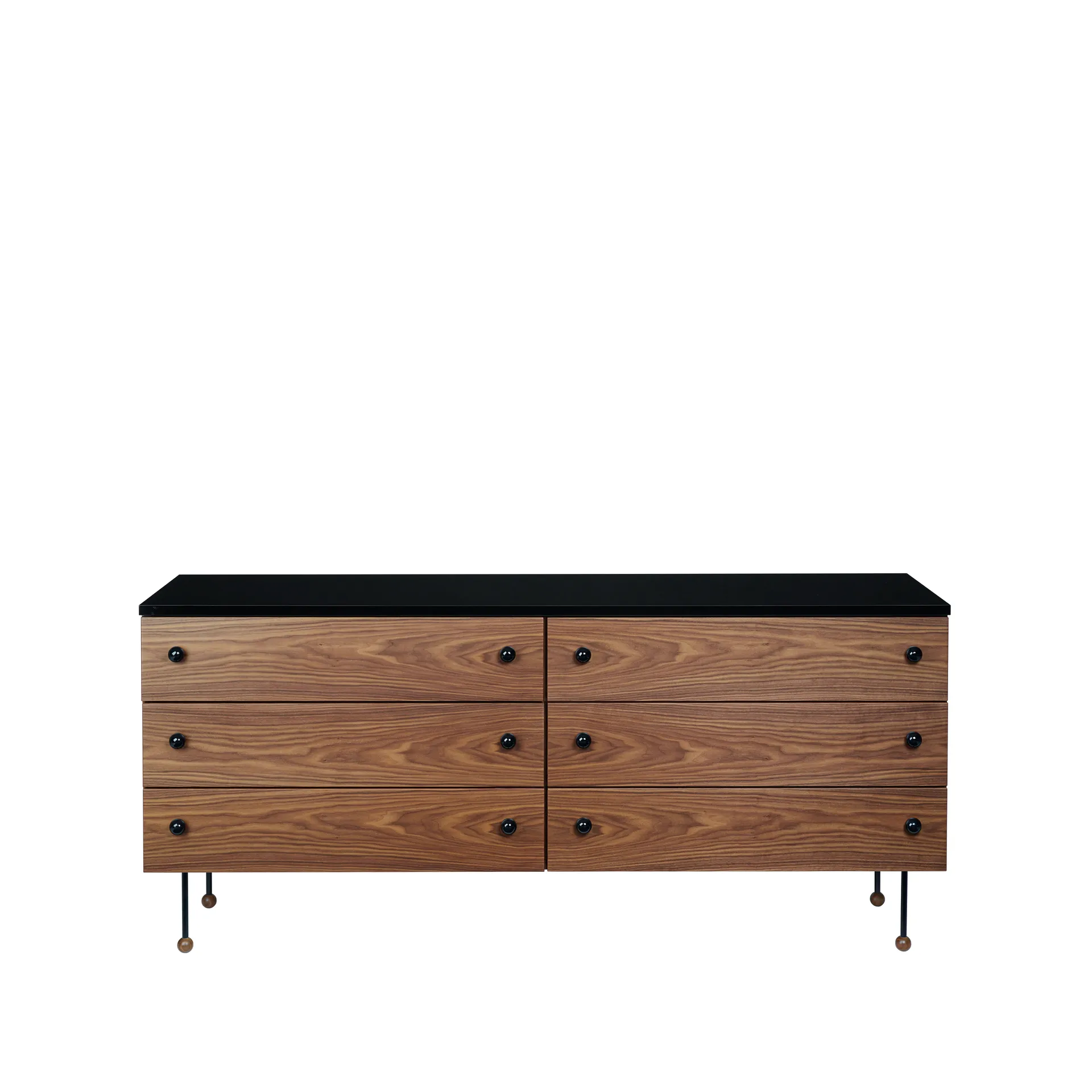 Commode 62 Dresser, american walnut, 6 tiroirs GUBI