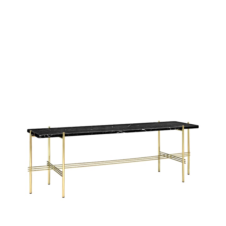 Desserte TS Console 1 - marbre noir, structure en laiton - GUBI