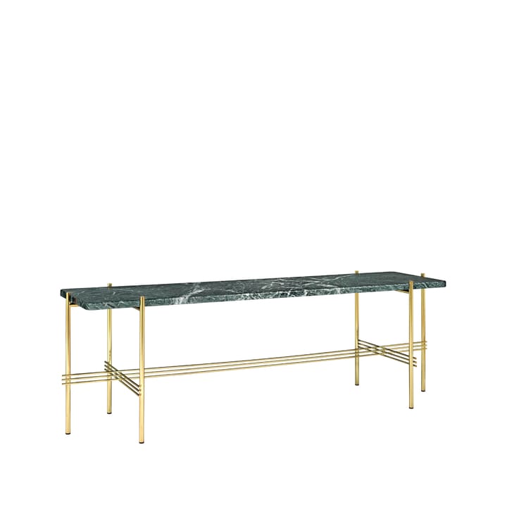 Desserte TS Console 1 - marbre vert, structure en laiton - GUBI