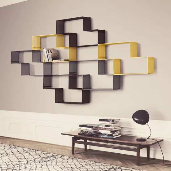 Étagère à livres Matégot Dedal, Gris GUBI