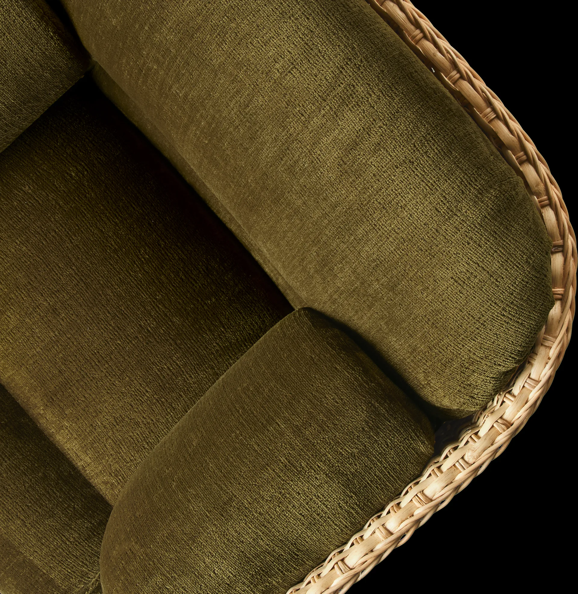 Fauteuil Basket entièrement revêtu, Mumble Glamour Group 40-rotin GUBI