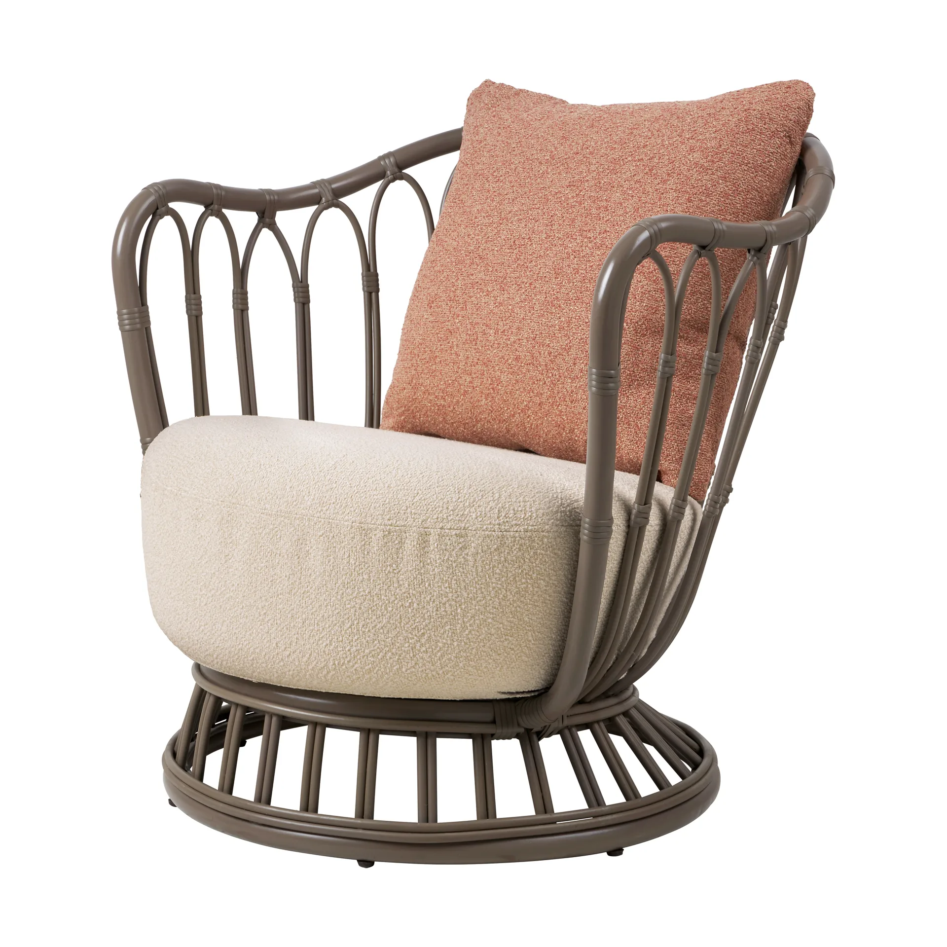 Fauteuil d'extérieur Grace, Lorkey Limonta 41-44-mushroom gray GUBI