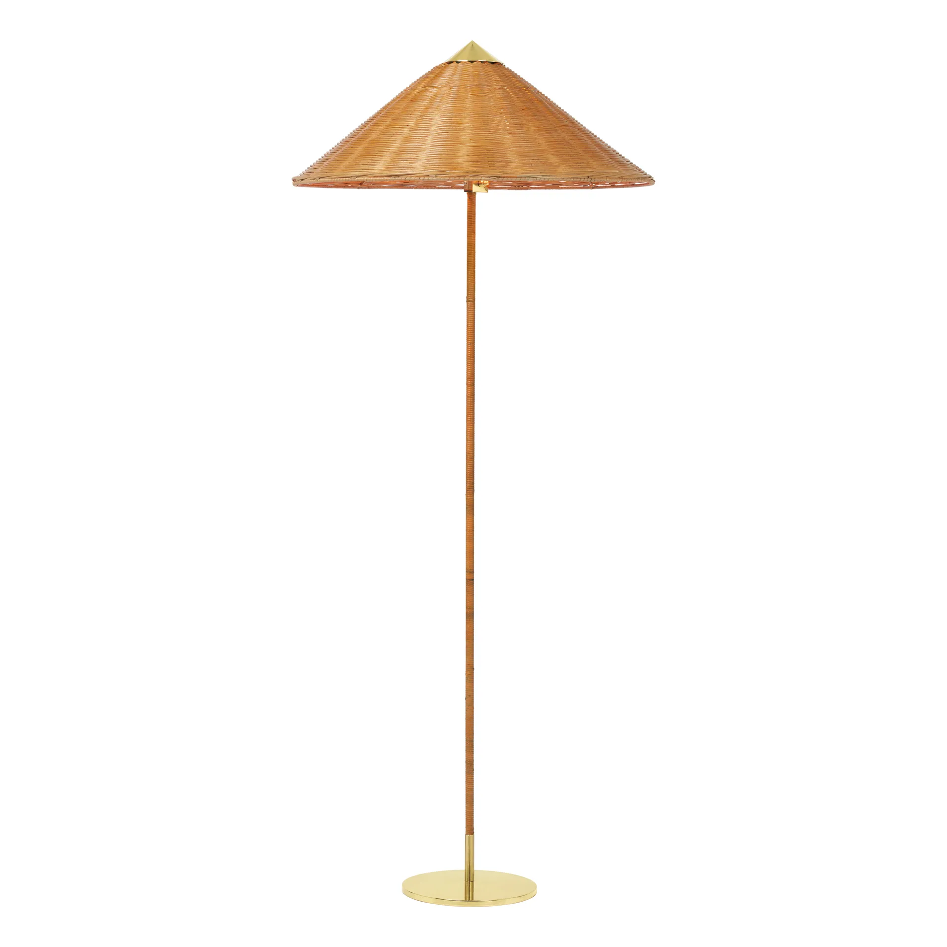 Lampadaire 9602, Laiton-osier de saule GUBI