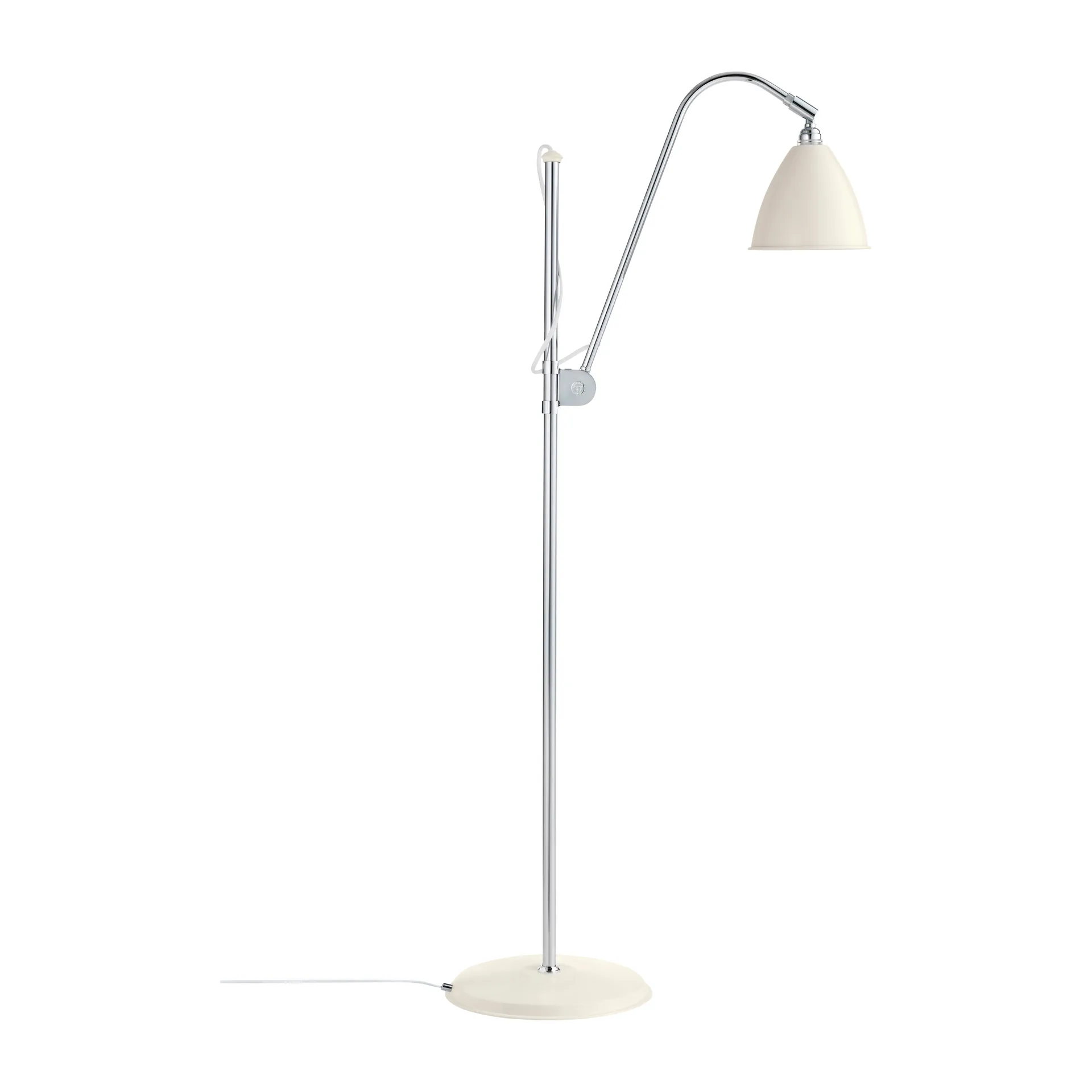 Lampadaire Bestlite BL3S, blanc - chrome GUBI