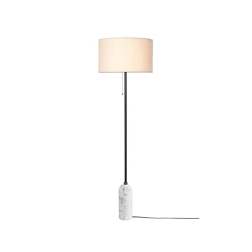 Lampadaire Gravity - marbre blanc/toile - GUBI