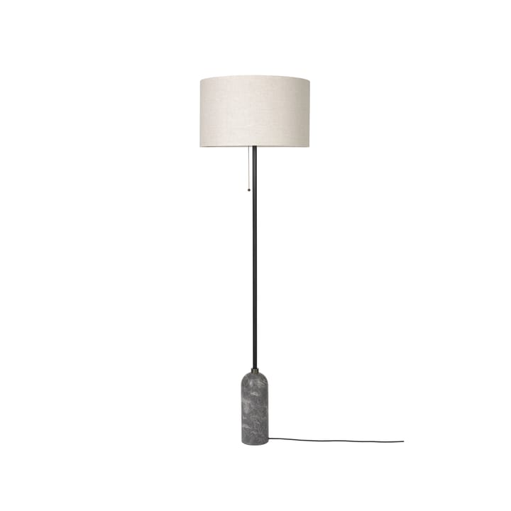 Lampadaire Gravity - marbre gris/toile - GUBI