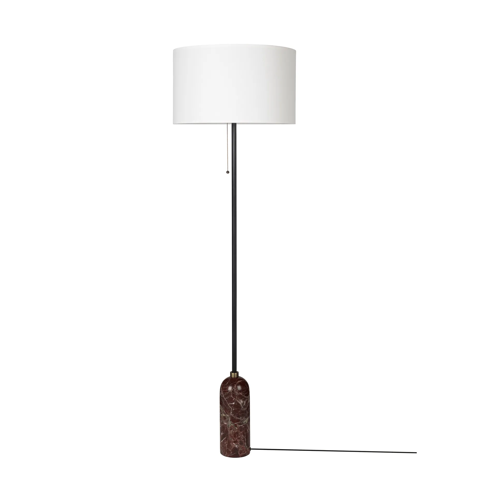 Lampadaire Gravity, Maroon marble-white GUBI