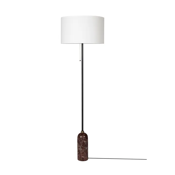 Lampadaire Gravity - Maroon marble-white - GUBI
