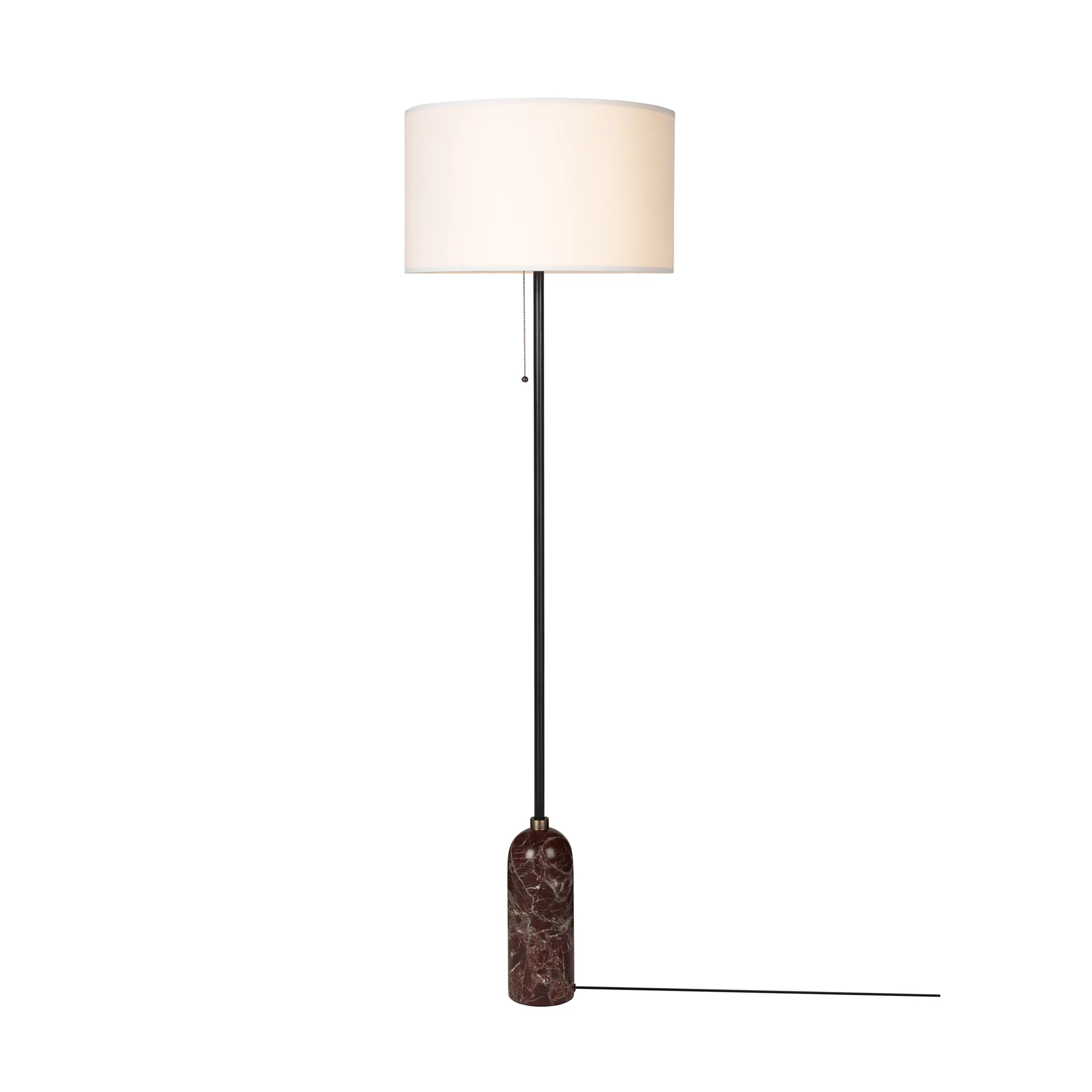 Lampadaire Gravity, Maroon marble-white GUBI