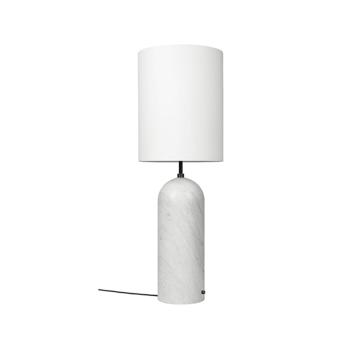 Lampadaire Gravity XL - marbre blanc/blanc, high - GUBI