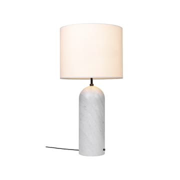 Lampadaire Gravity XL - marbre blanc/blanc, low - GUBI