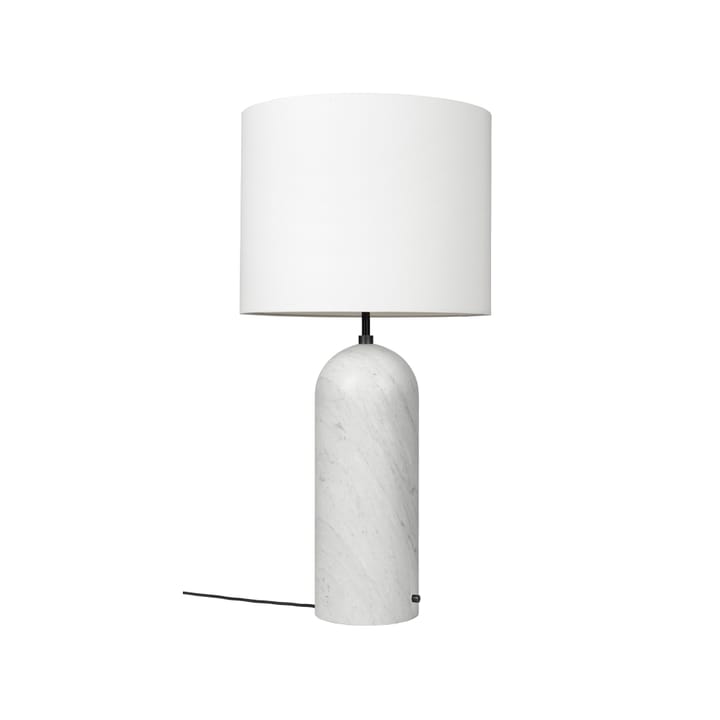 Lampadaire Gravity XL - marbre blanc/blanc, low - GUBI