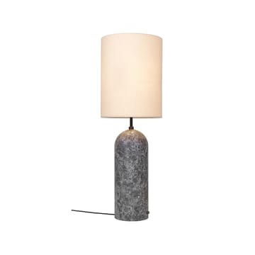 Lampadaire Gravity XL - marbre gris/toile, high - GUBI