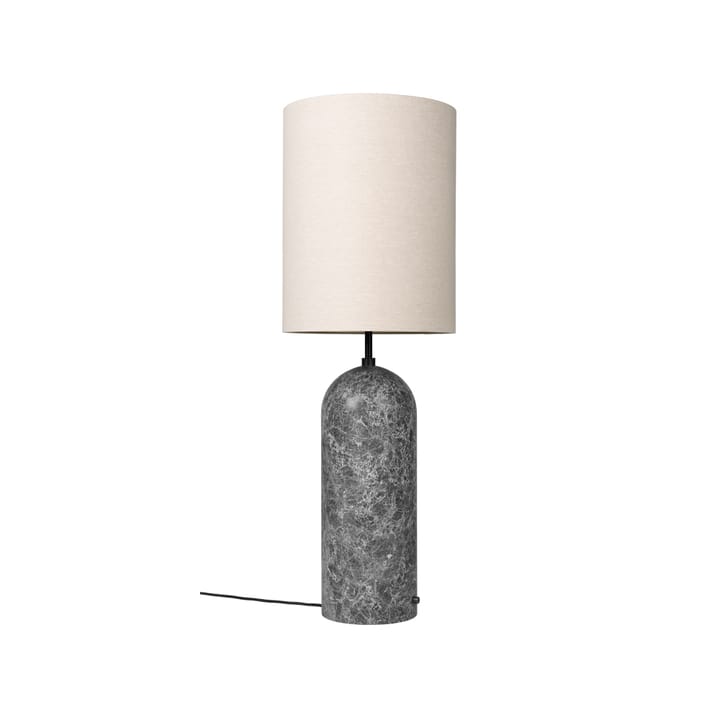 Lampadaire Gravity XL - marbre gris/toile, high - GUBI