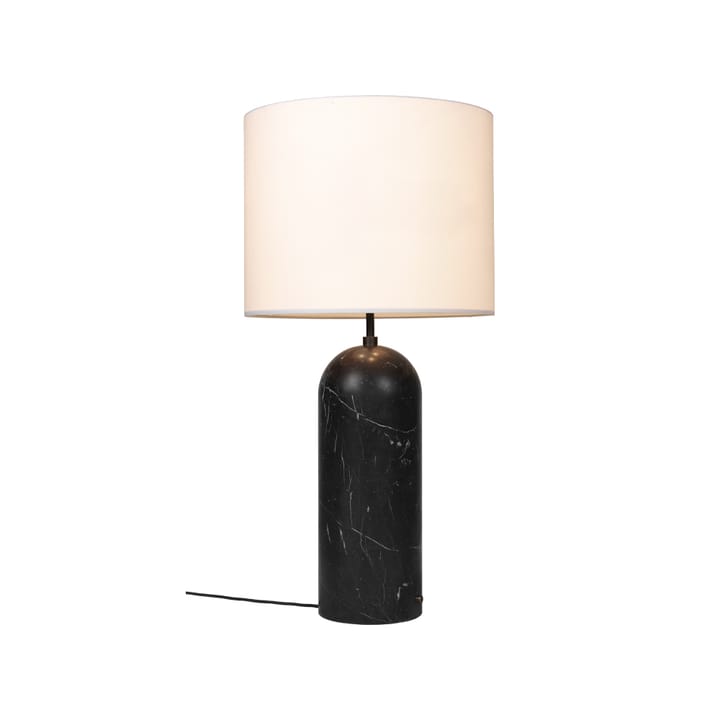 Lampadaire Gravity XL - marbre noir/blanc, low - GUBI