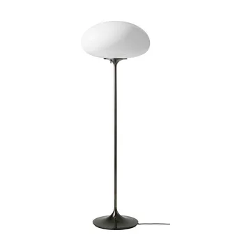 Lampadaire stemlite - Black chrome verre opale 110 cm - GUBI