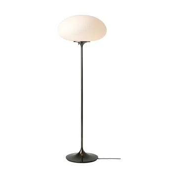 Lampadaire stemlite - Black chrome verre opale 110 cm - GUBI