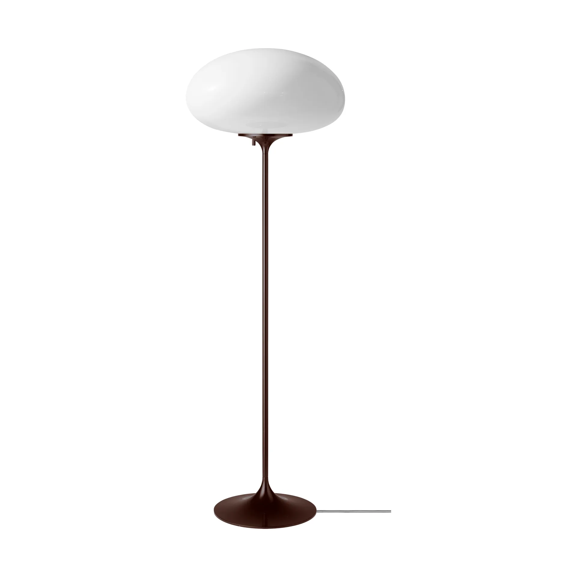 Lampadaire stemlite, Black red verre opale 110 cm GUBI