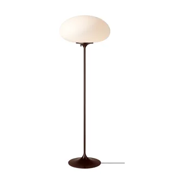 Lampadaire stemlite - Black red verre opale 110 cm - GUBI