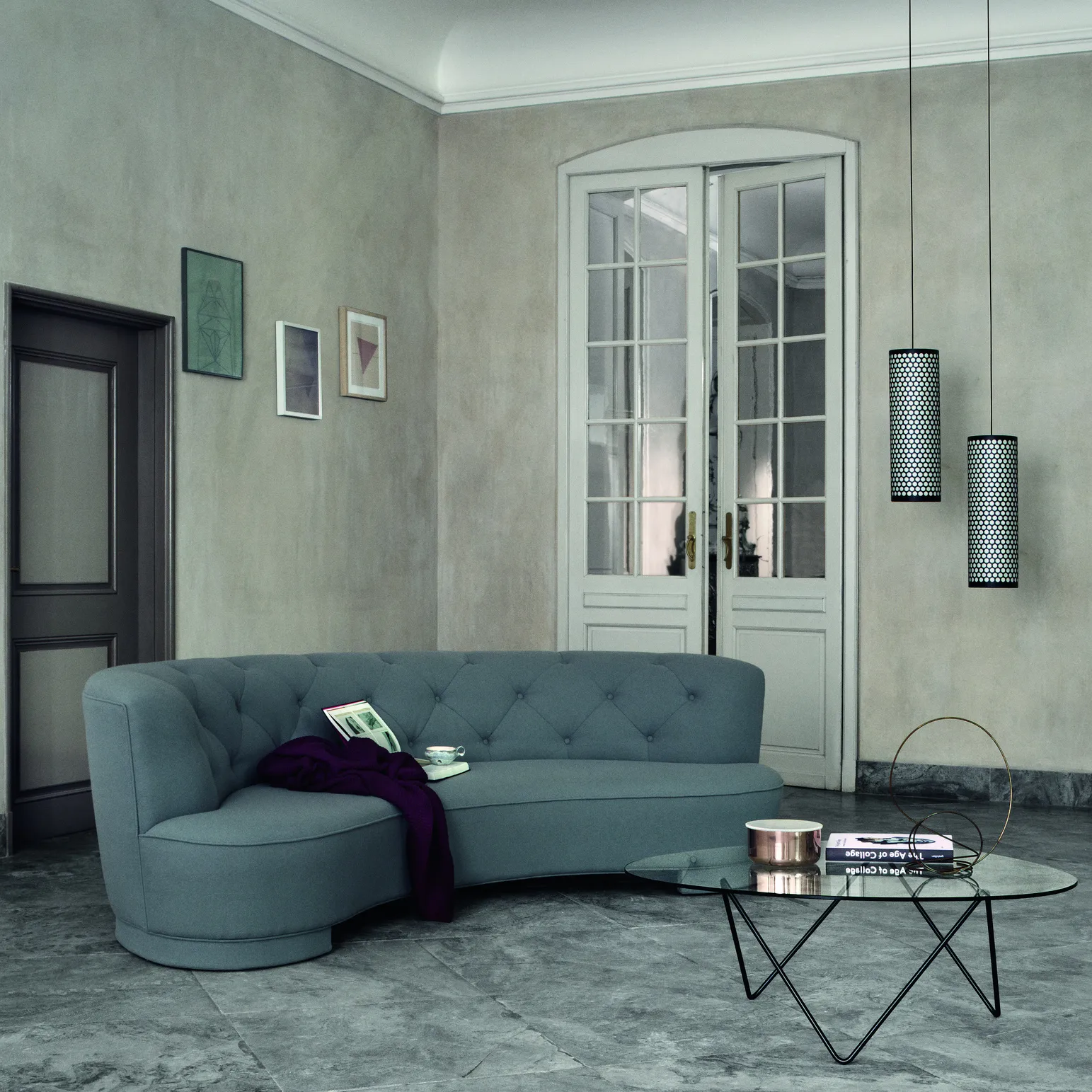 Lampe à suspension PD5 Pedrera ANA, noir GUBI