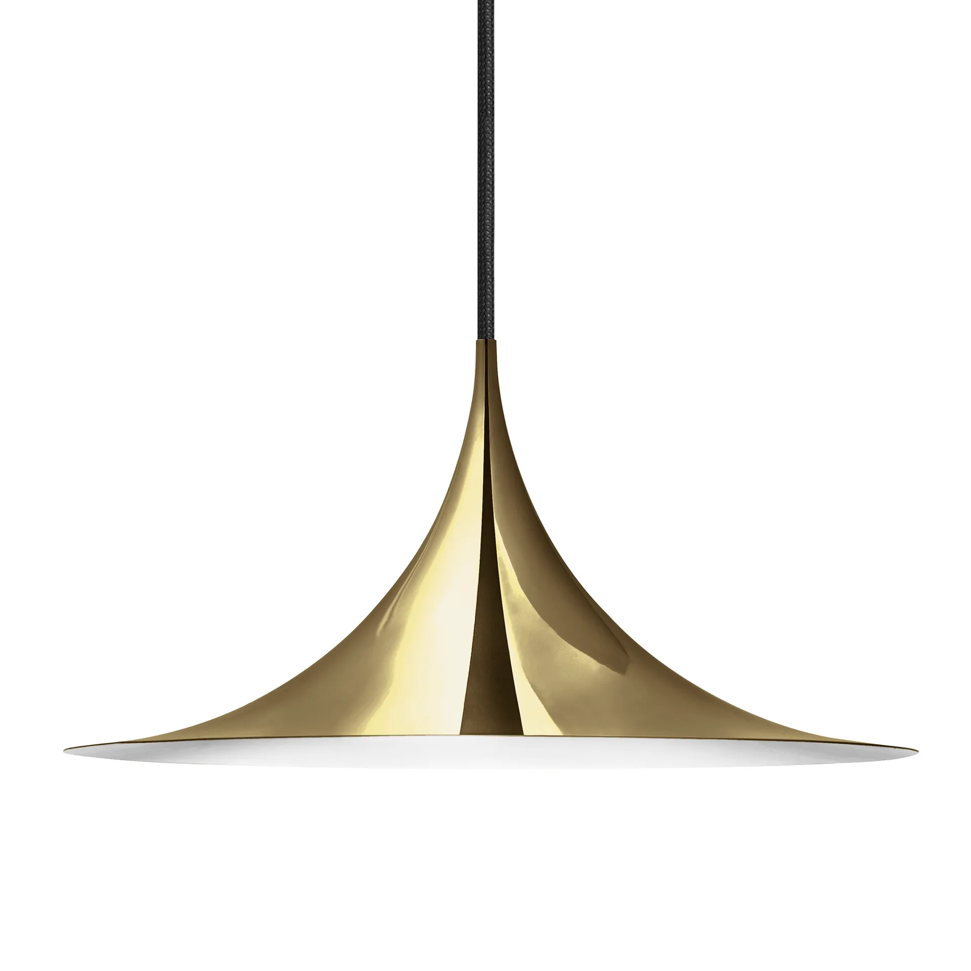 Lampe à suspension Semi Ø 30 cm, Polished brass GUBI