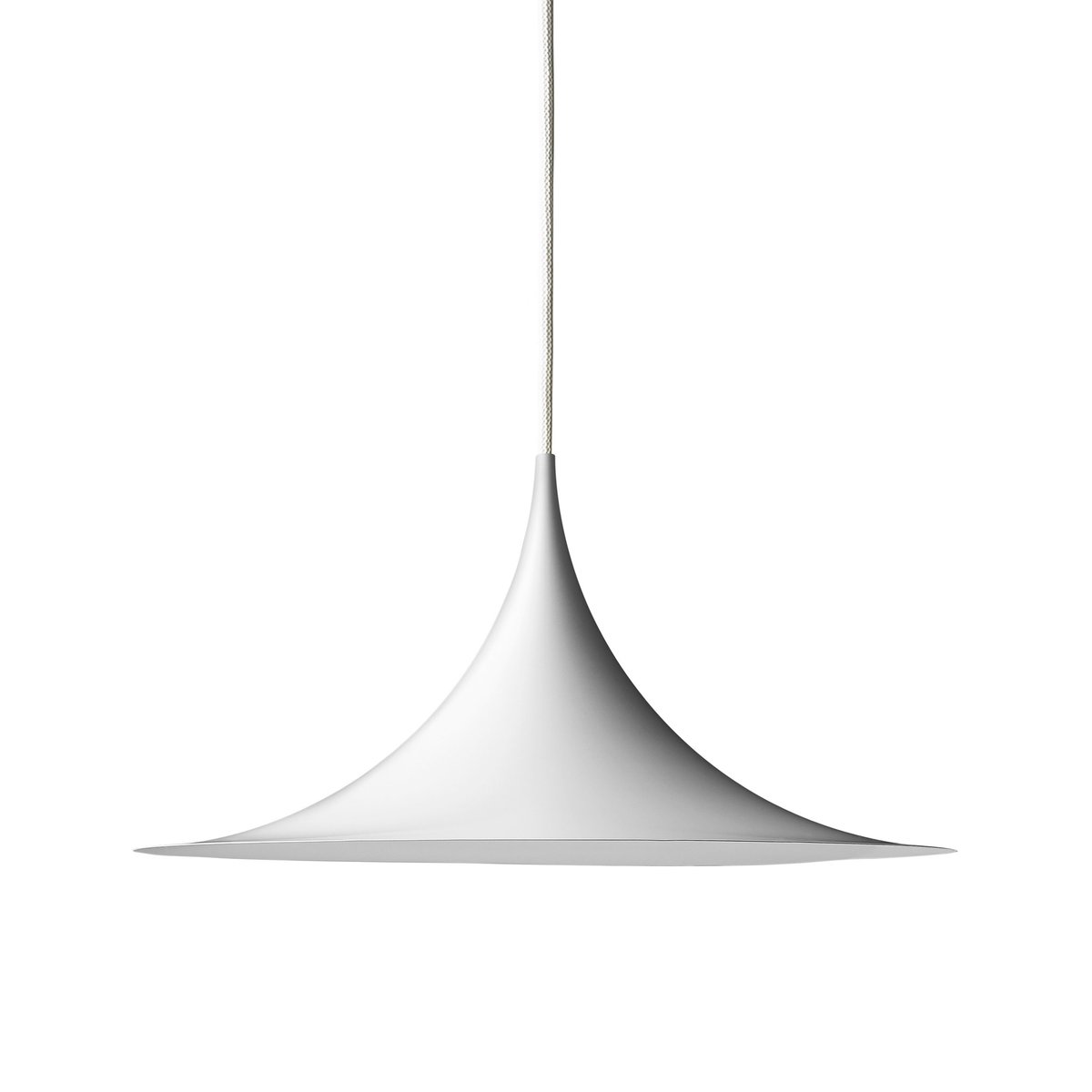 GUBI Lampe à suspension Semi o 30 cm White semi matt