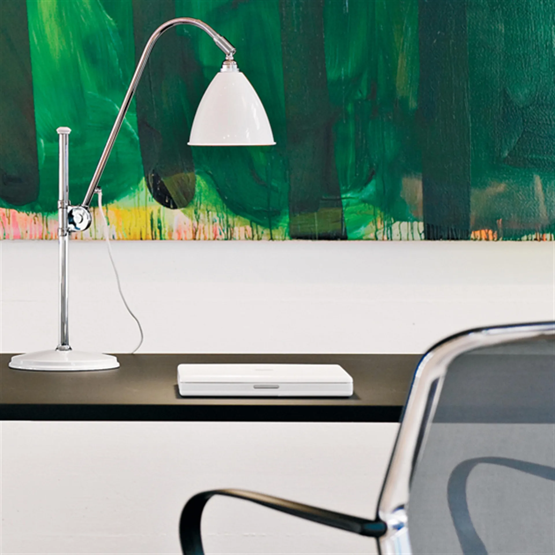 Lampe de table Bestlite BL1, blanc mat-chrome GUBI
