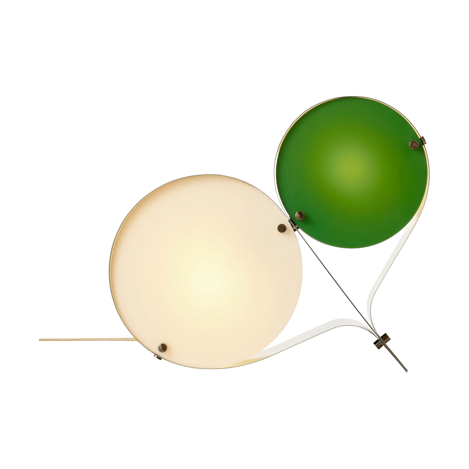 Lampe de table Coppia, Ivoire & trèfle GUBI