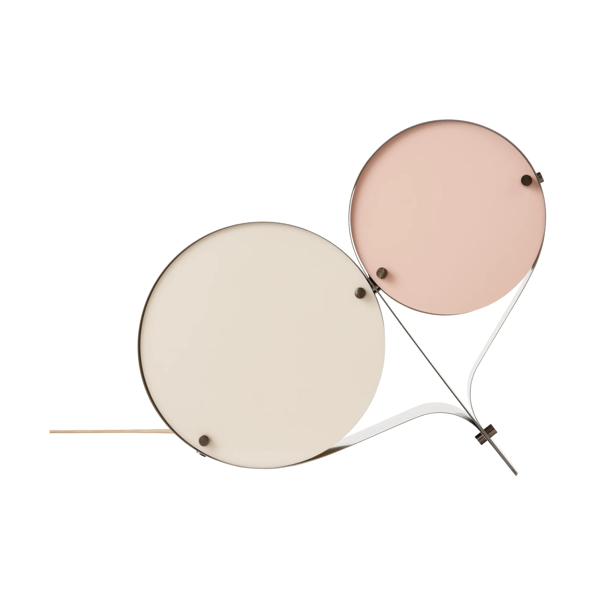 Lampe de table Coppia, Ivory & blush GUBI