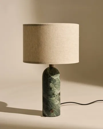Lampe de table Grablancy S - Emerald marble-canvas - GUBI