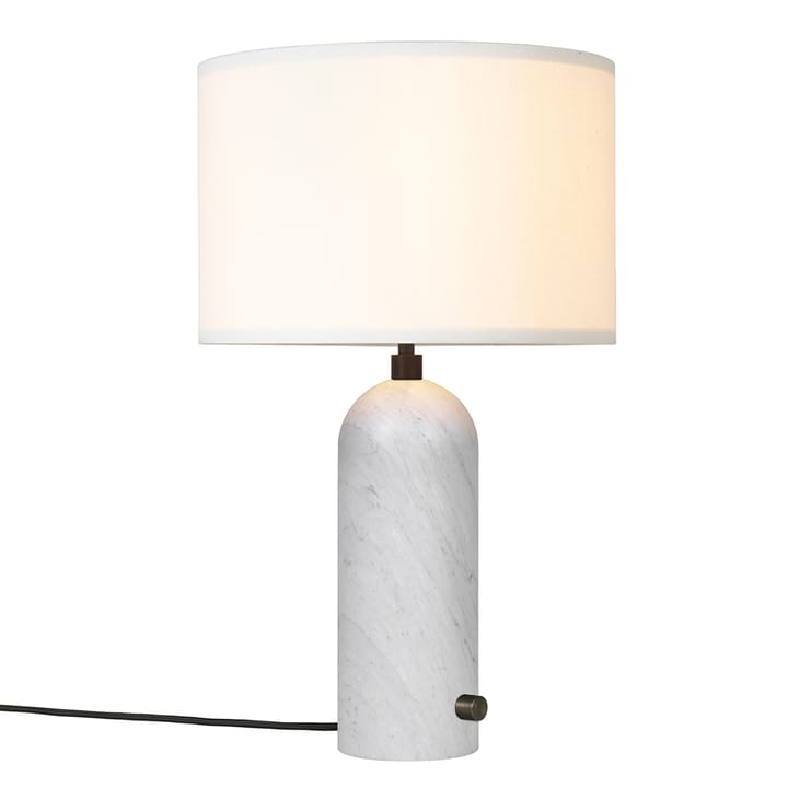Lampe de table Grablancy S - Marbre blanc-blanc - GUBI