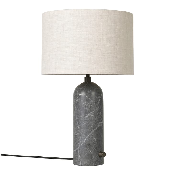 Lampe de table Grablancy S - Marbre gris-toile - GUBI