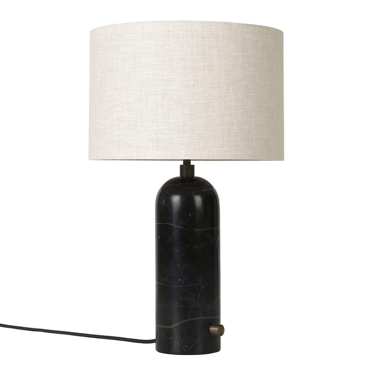 Lampe de table Grablancy S - Marbre noir-toile - Gubi