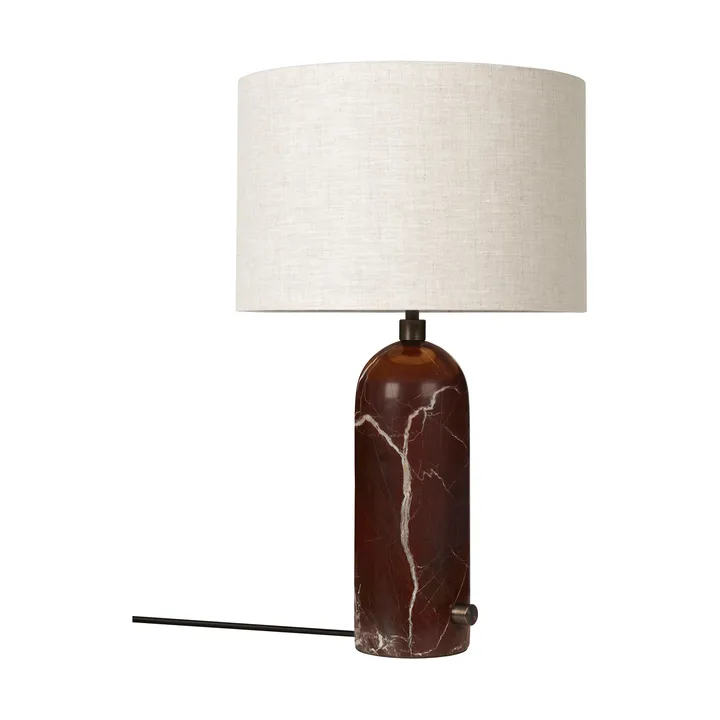 Lampe de table Grablancy S - Maroon marble-canvas - GUBI