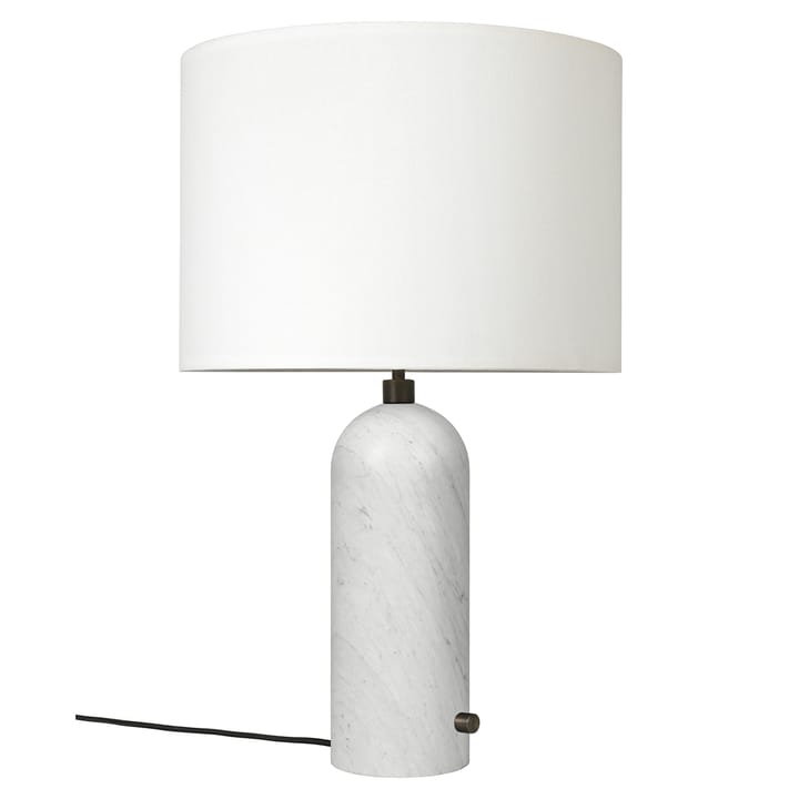 Lampe de table Gravity L - Marbre blanc-blanc - GUBI