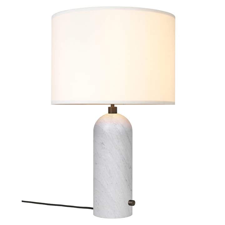 Lampe de table Gravity L - Marbre blanc-blanc - GUBI